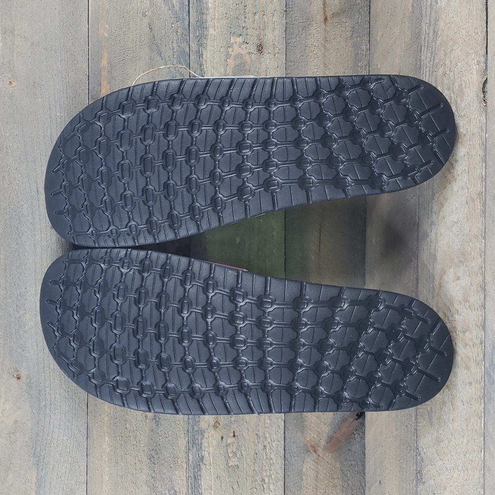 adidas Adilette Boost Men's Premium Sandals Slides Black Iridescent - Picture 6 of 10